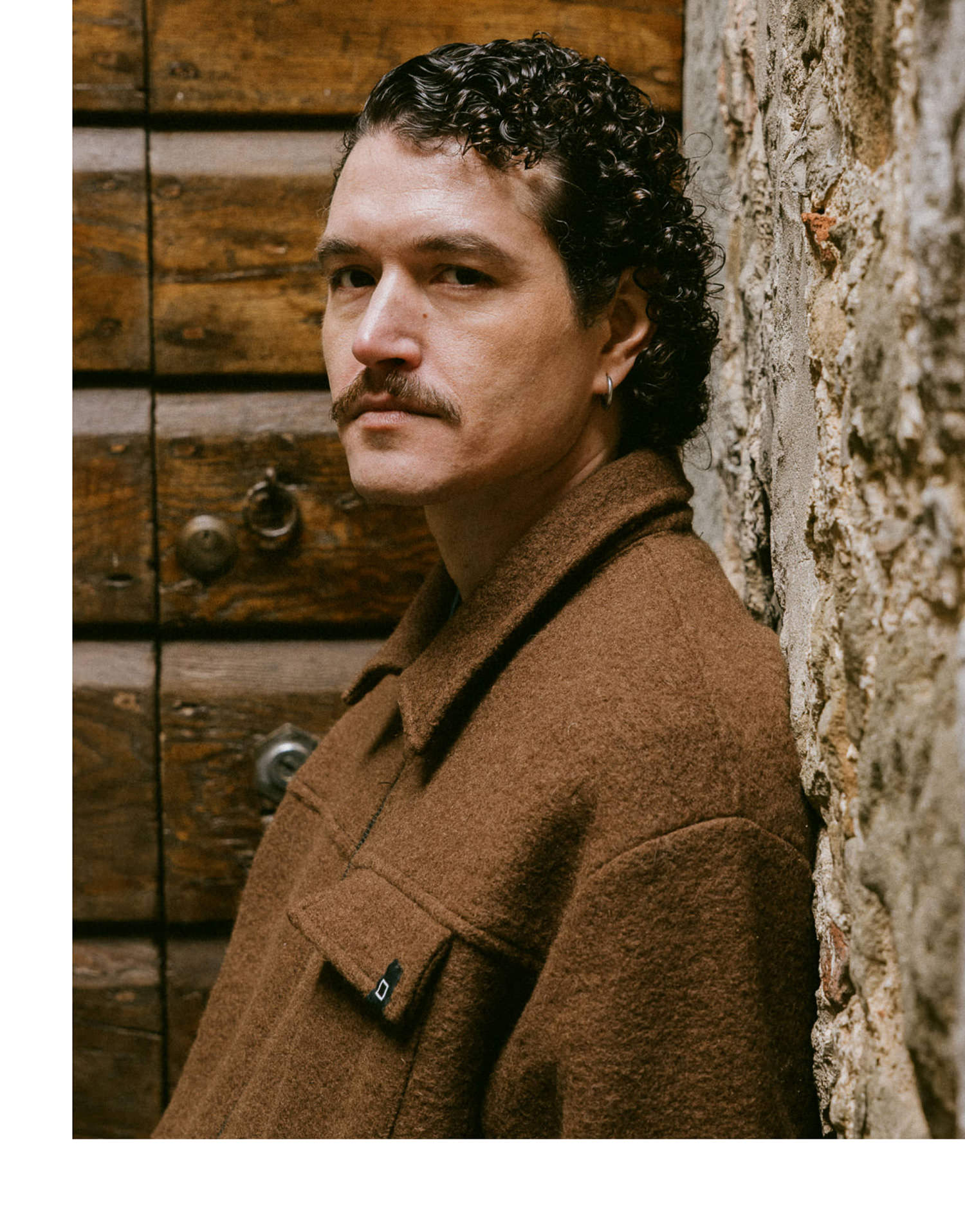 SHIRT JACKET BASIC BROWN