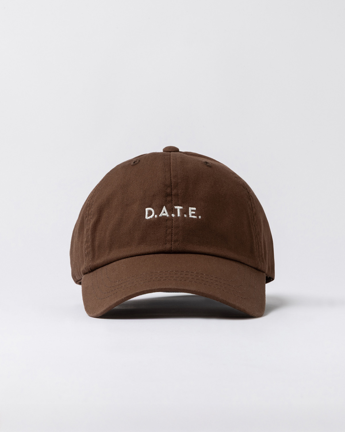 D.A.T.E.: BASEBALL CAP BASIC BROWN