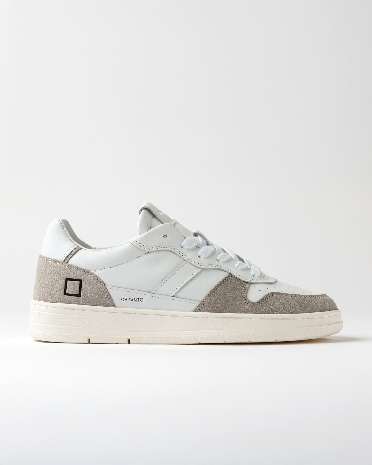 D.A.T.E.: COURT 2.0 VINTAGE CALF WHITE-BEIGE 