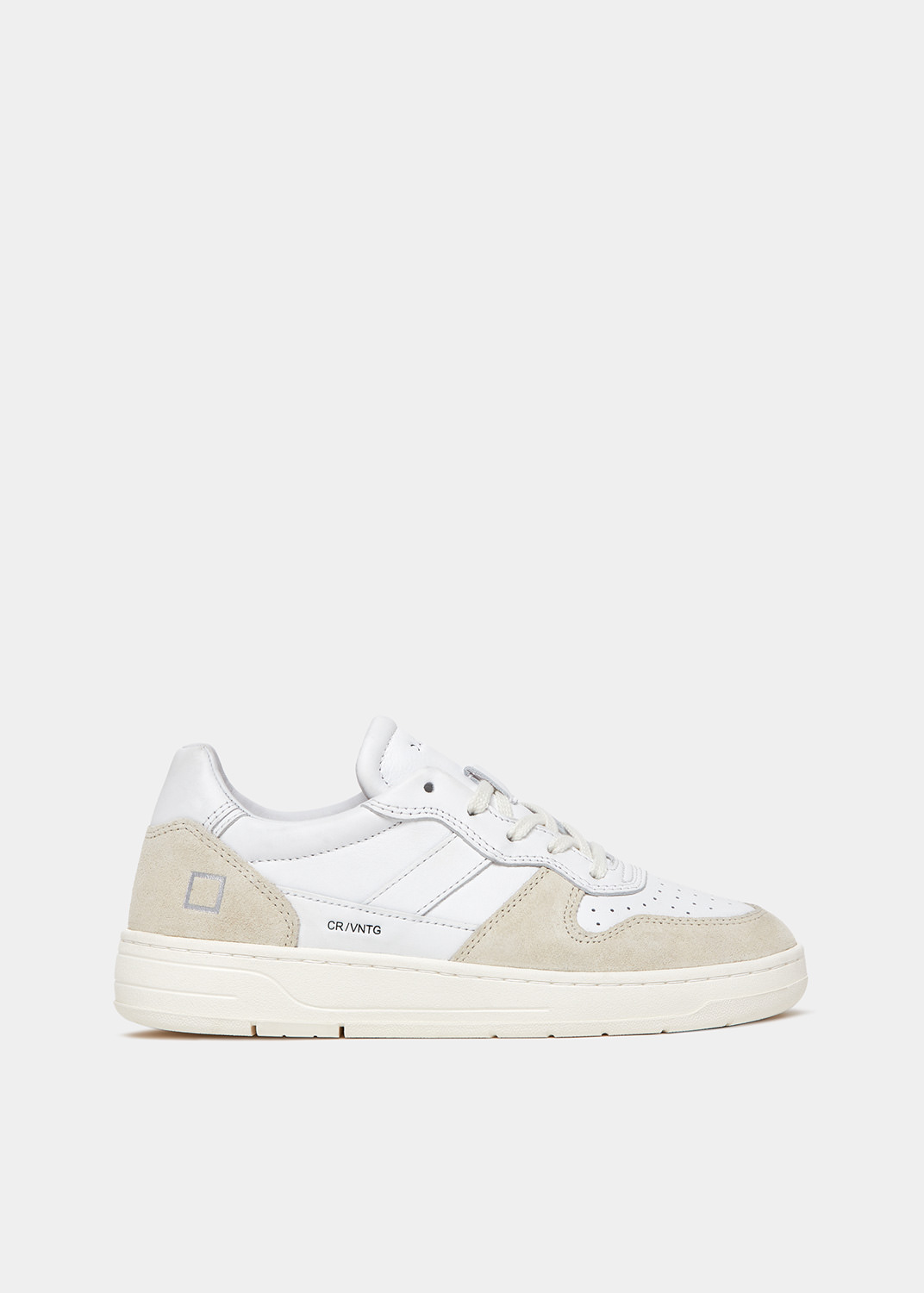 D.A.T.E.: COURT 2.0 VINTAGE CALF WHITE-BEIGE