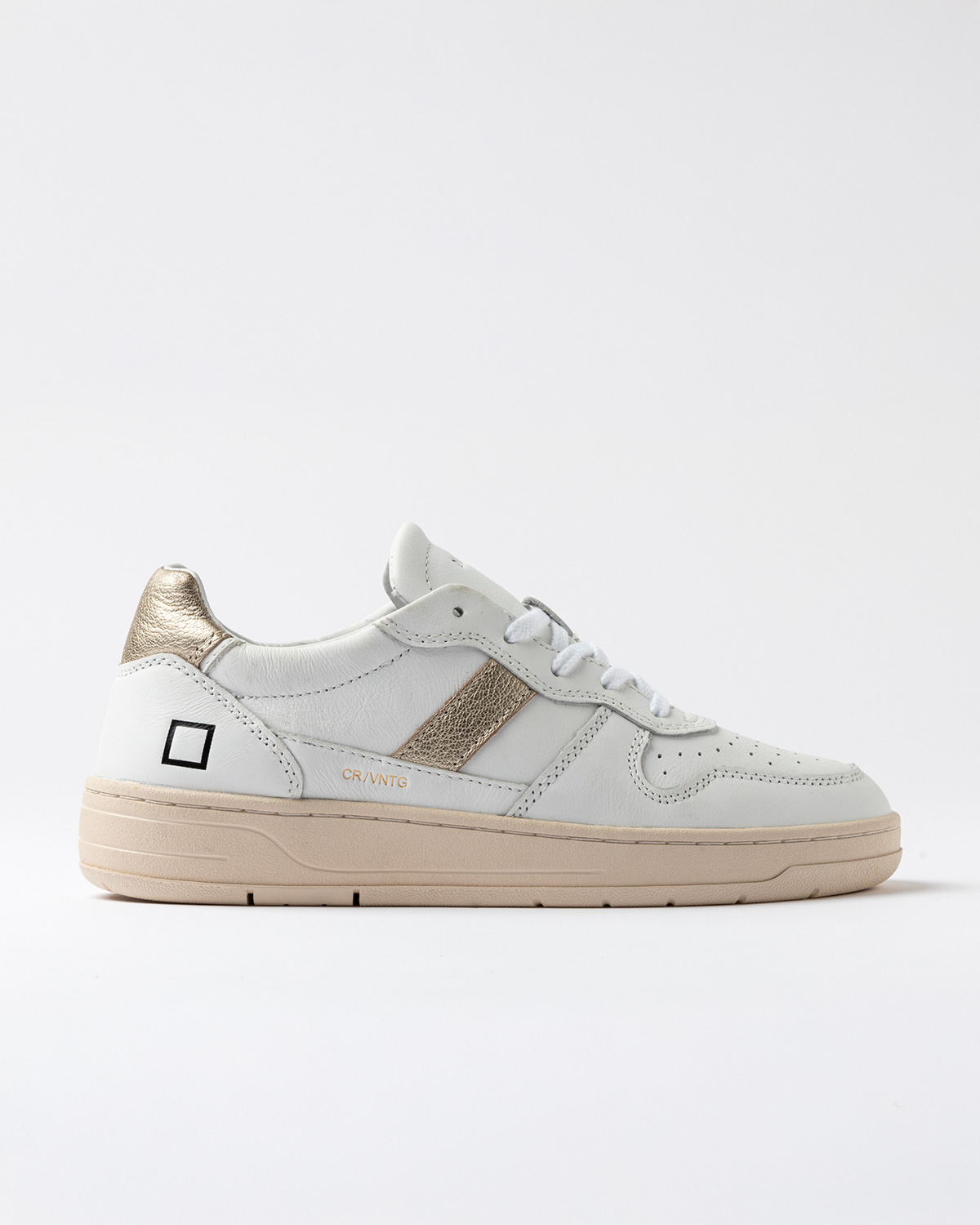 D.A.T.E.: COURT 2.0 VINTAGE CALF WHITE-PLATINUM