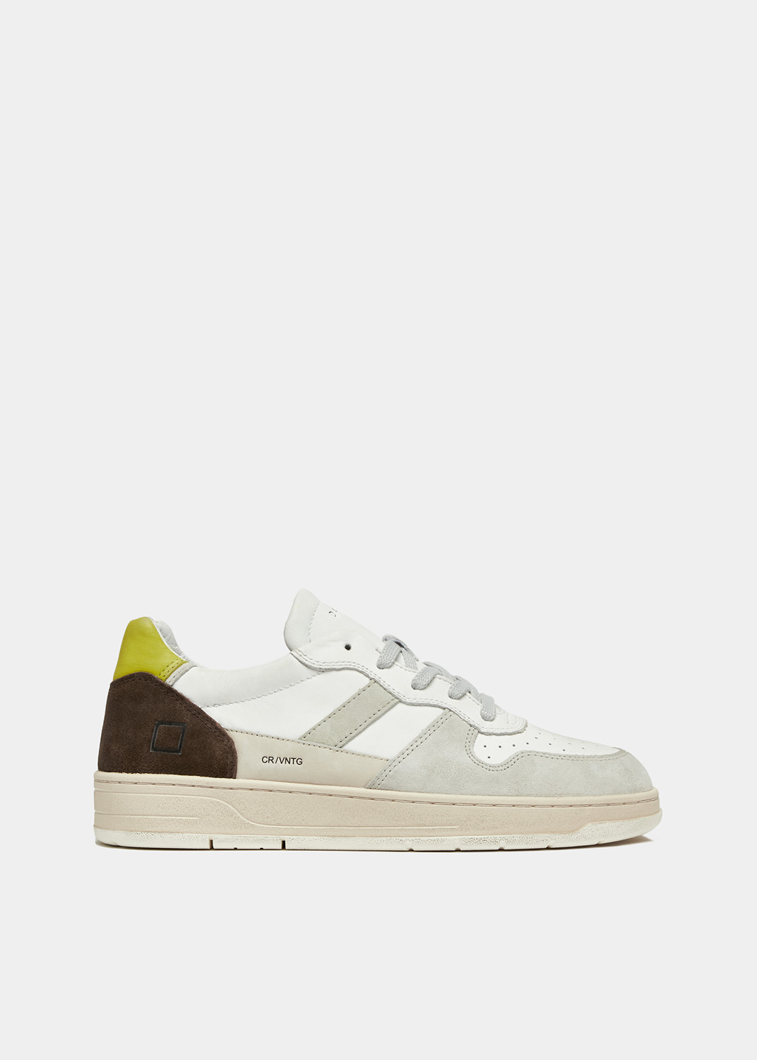 D.A.T.E.: COURT 2.0 VINTAGE CALF WHITE-WASABI