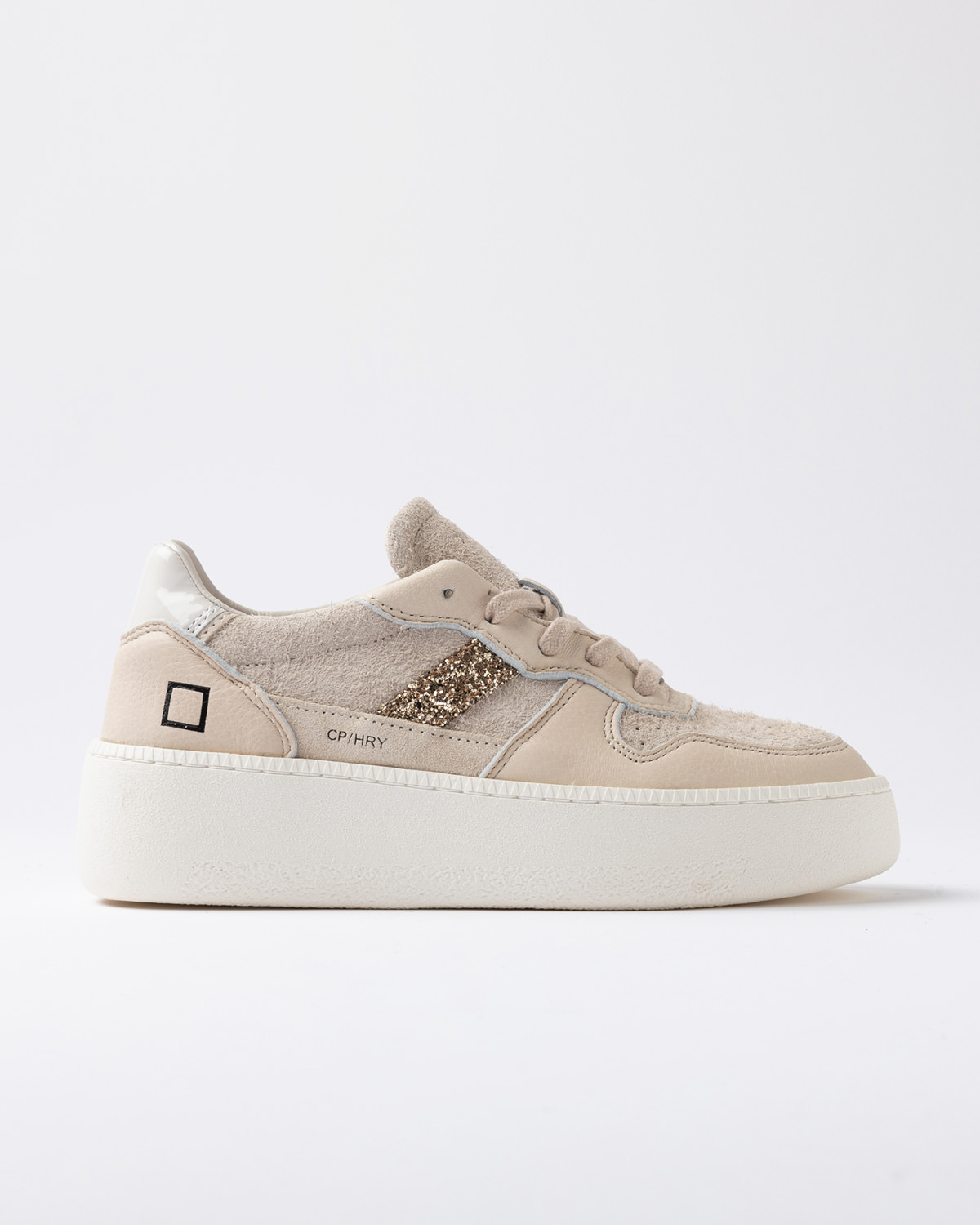 D.A.T.E.: COURT PLATFORM HAIRY BEIGE