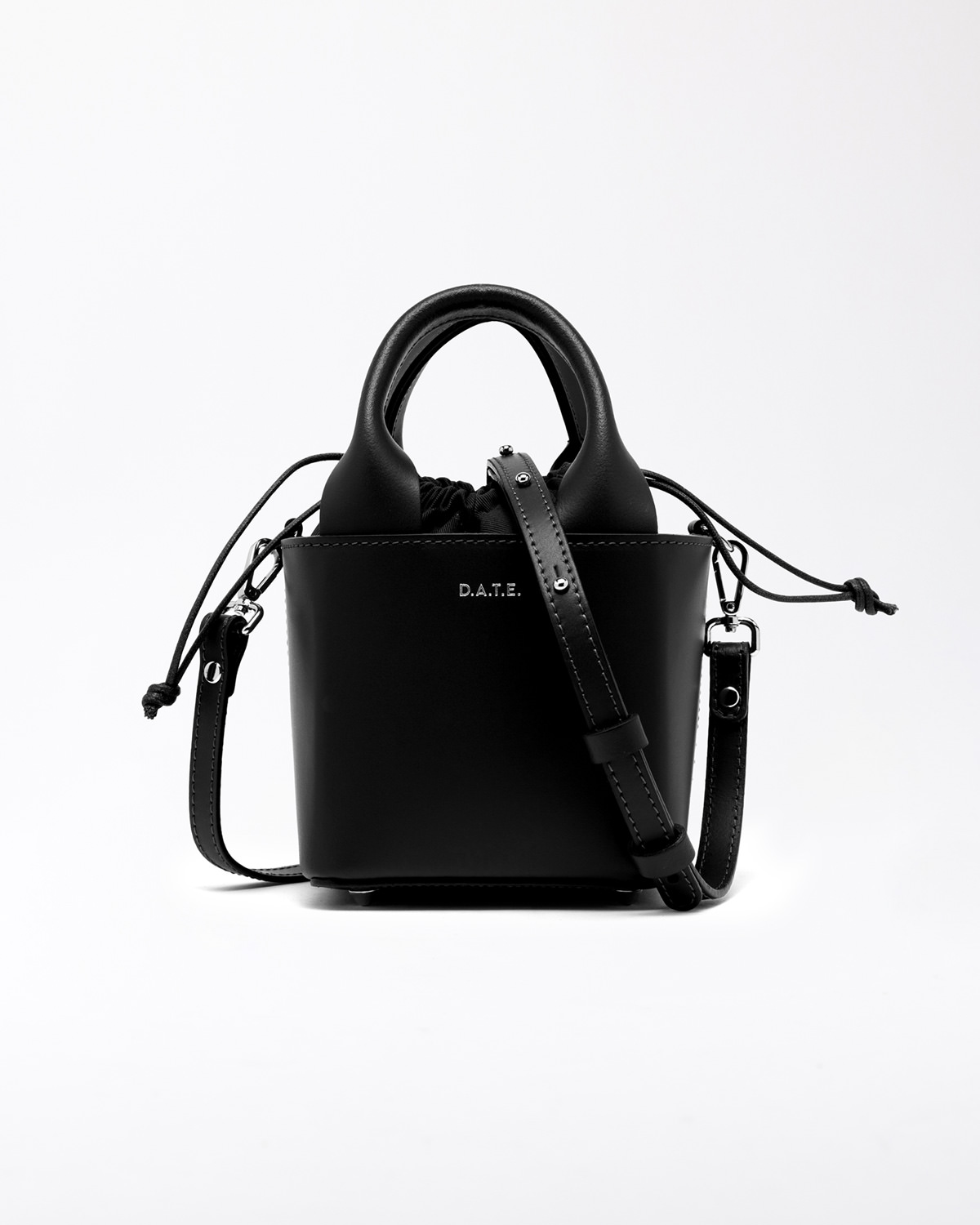 D.A.T.E.: CUBO BAG LEATHER BLACK