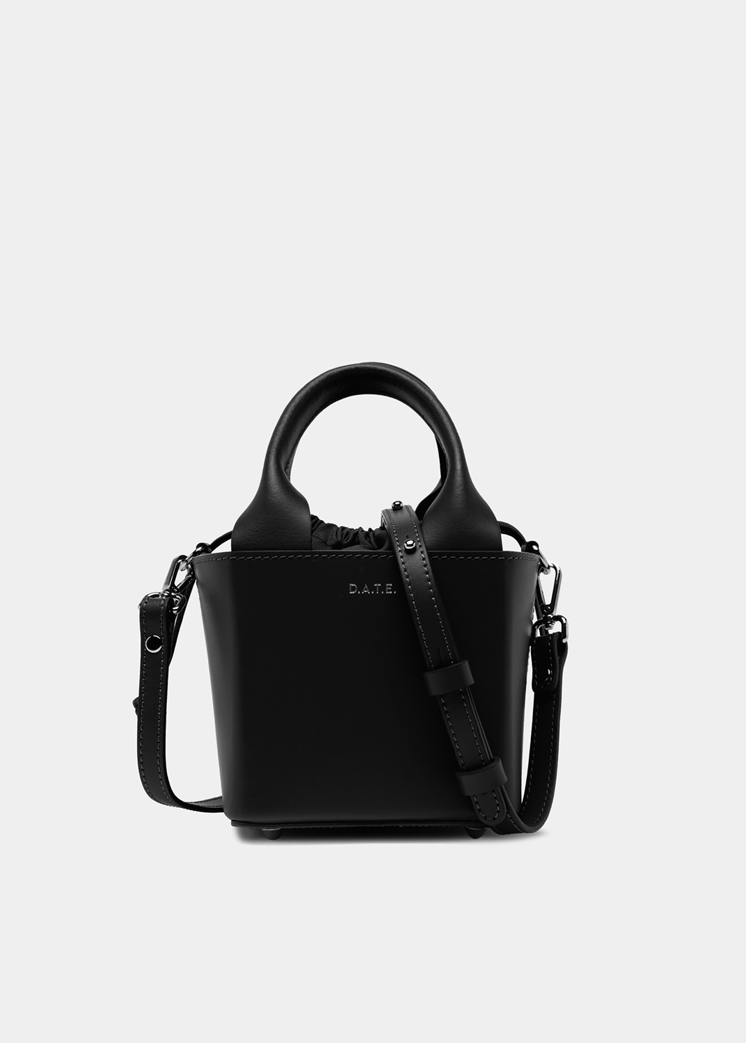 D.A.T.E.: CUBO BAG LEATHER BLACK