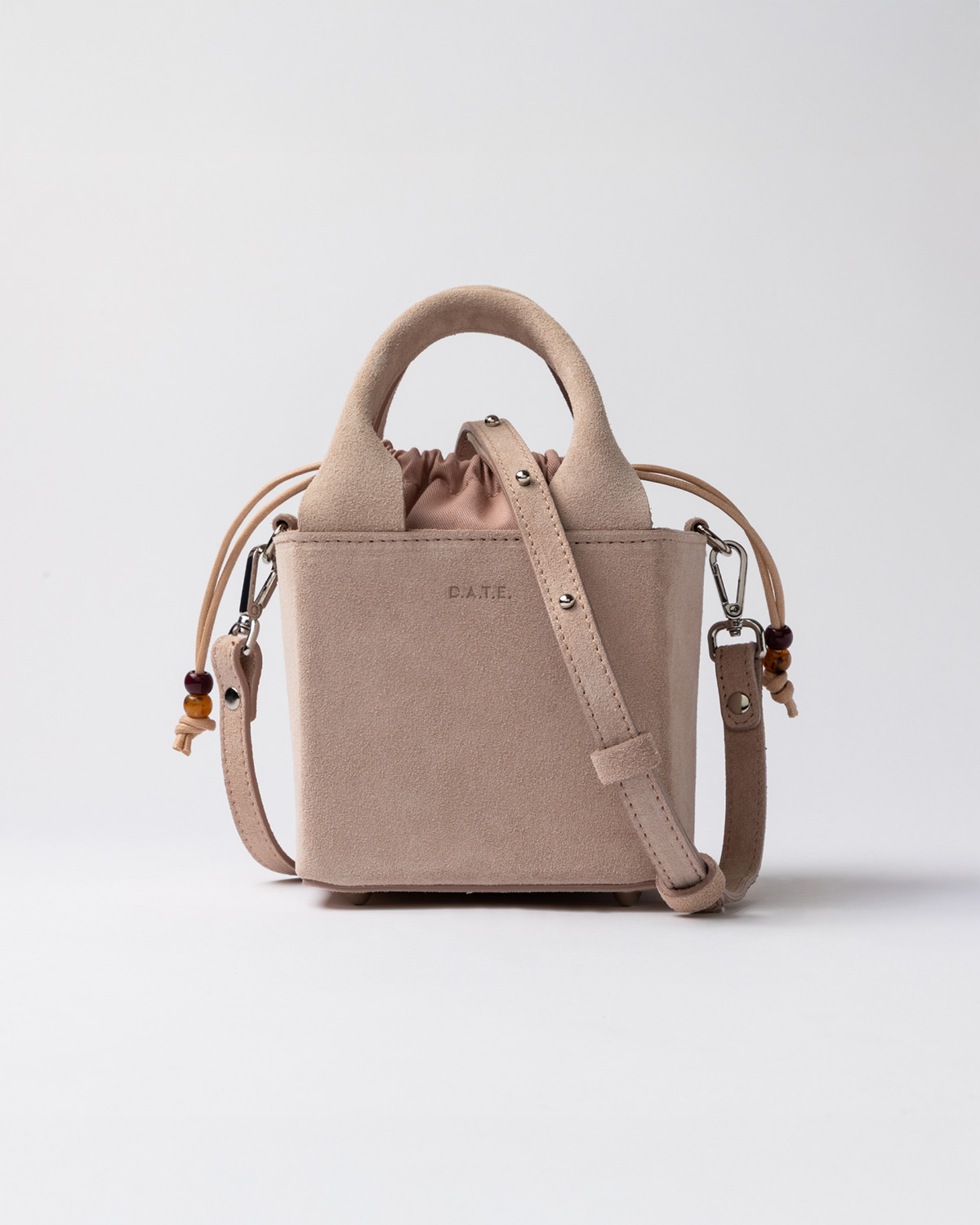 D.A.T.E.: CUBO BAG SUEDE PINK