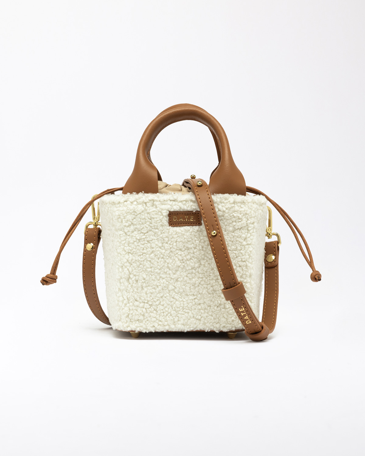 D.A.T.E.: CUBO BAG TEDDY WHITE