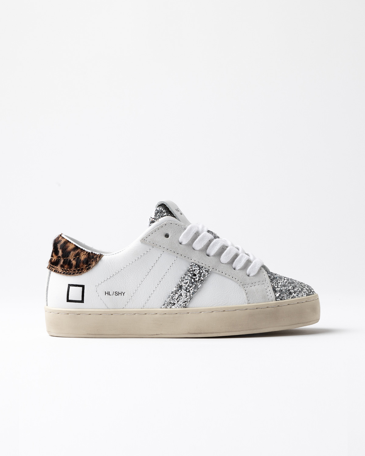 D.A.T.E.: HILL LOW 2 SHINY WHITE-LEOPARD