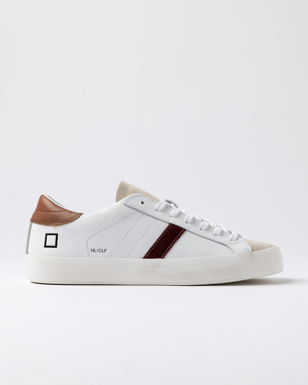 D.A.T.E.: HILL LOW CALF WHITE-CUOIO