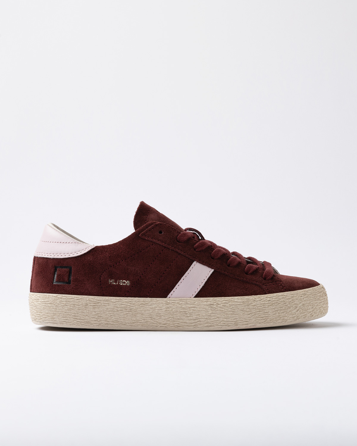 D.A.T.E.: HILL LOW SUEDE BORDEAUX