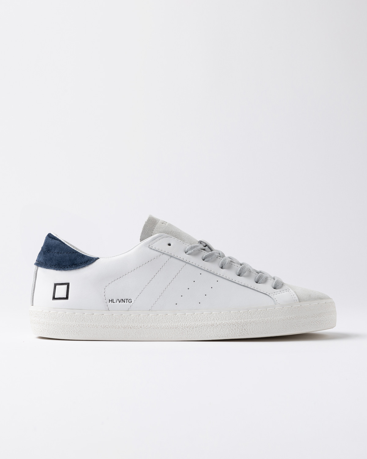 D.A.T.E.: HILL LOW VINTAGE CALF WHITE-BLUE