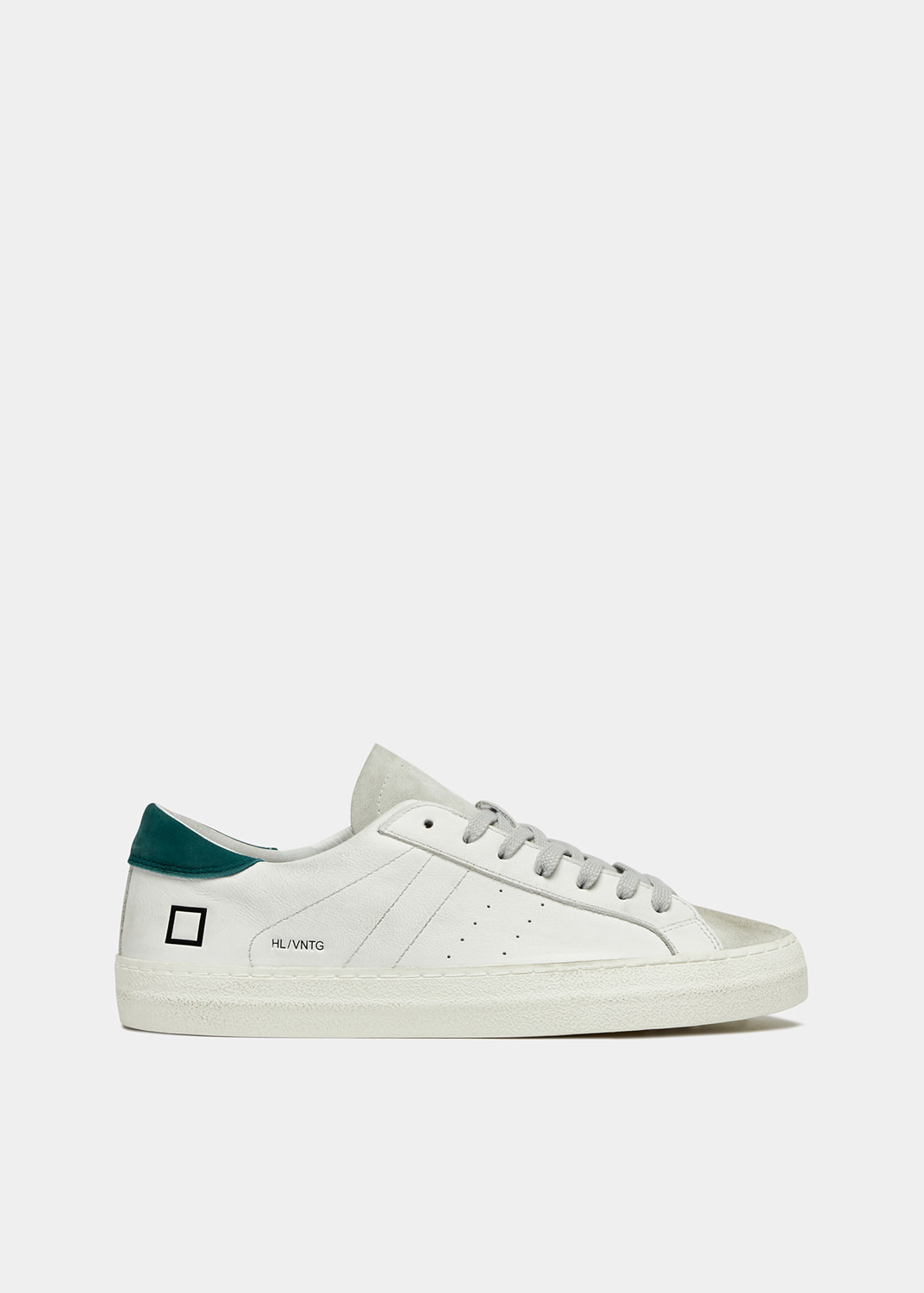 D.A.T.E.: HILL LOW VINTAGE CALF WHITE-GREEN