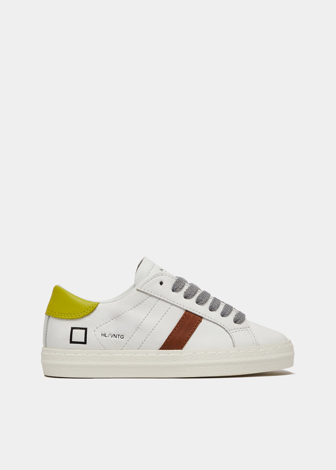 D.A.T.E.: HILL LOW VINTAGE CALF WHITE-WASABI 3