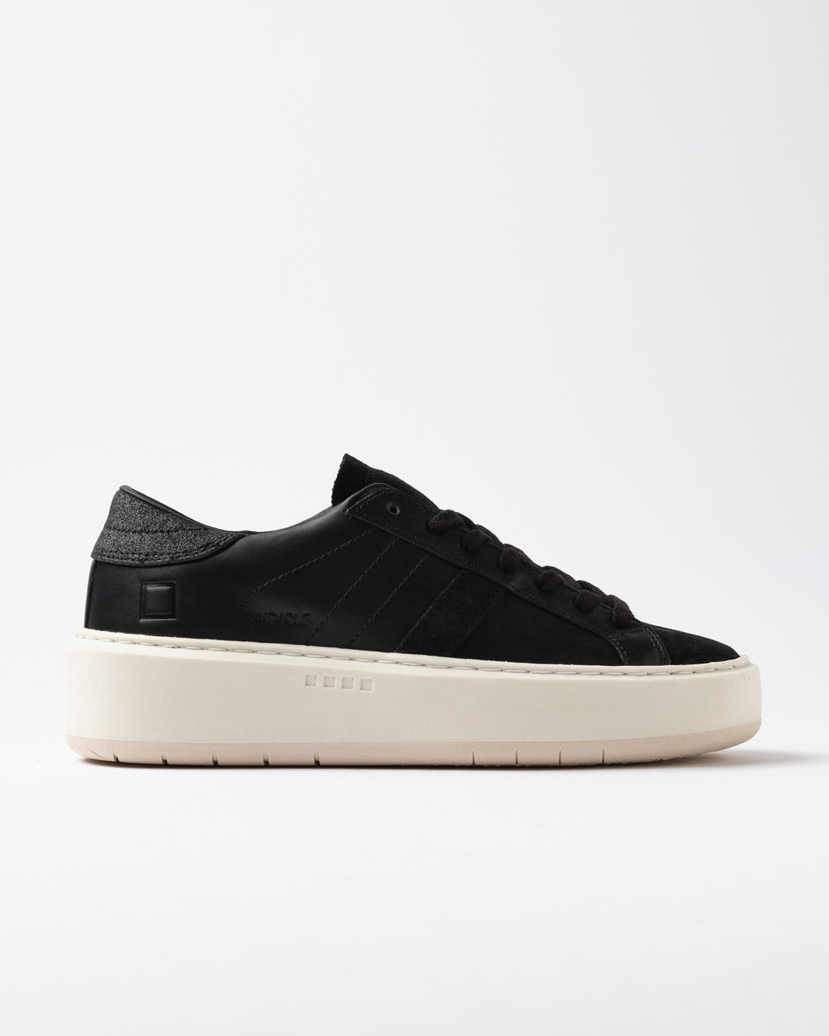 D.A.T.E.: HILL PLATFORM CALF BLACK