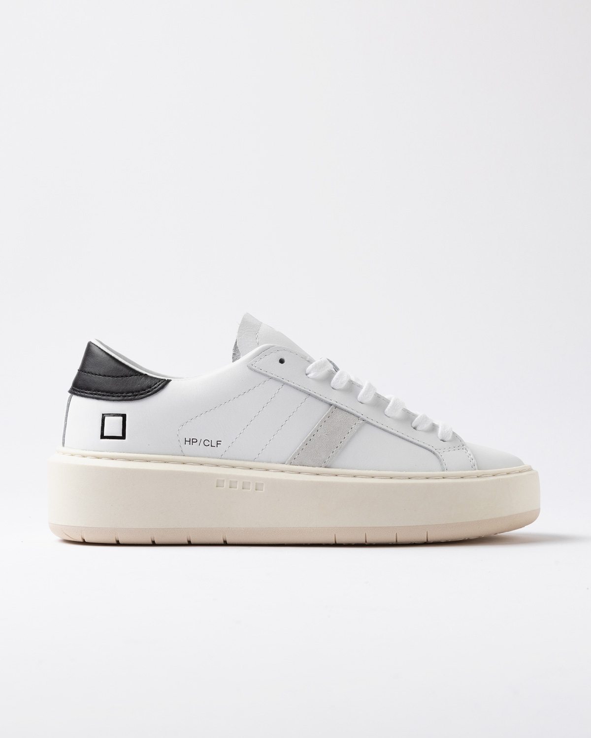 D.A.T.E.: HILL PLATFORM CALF WHITE-BLACK