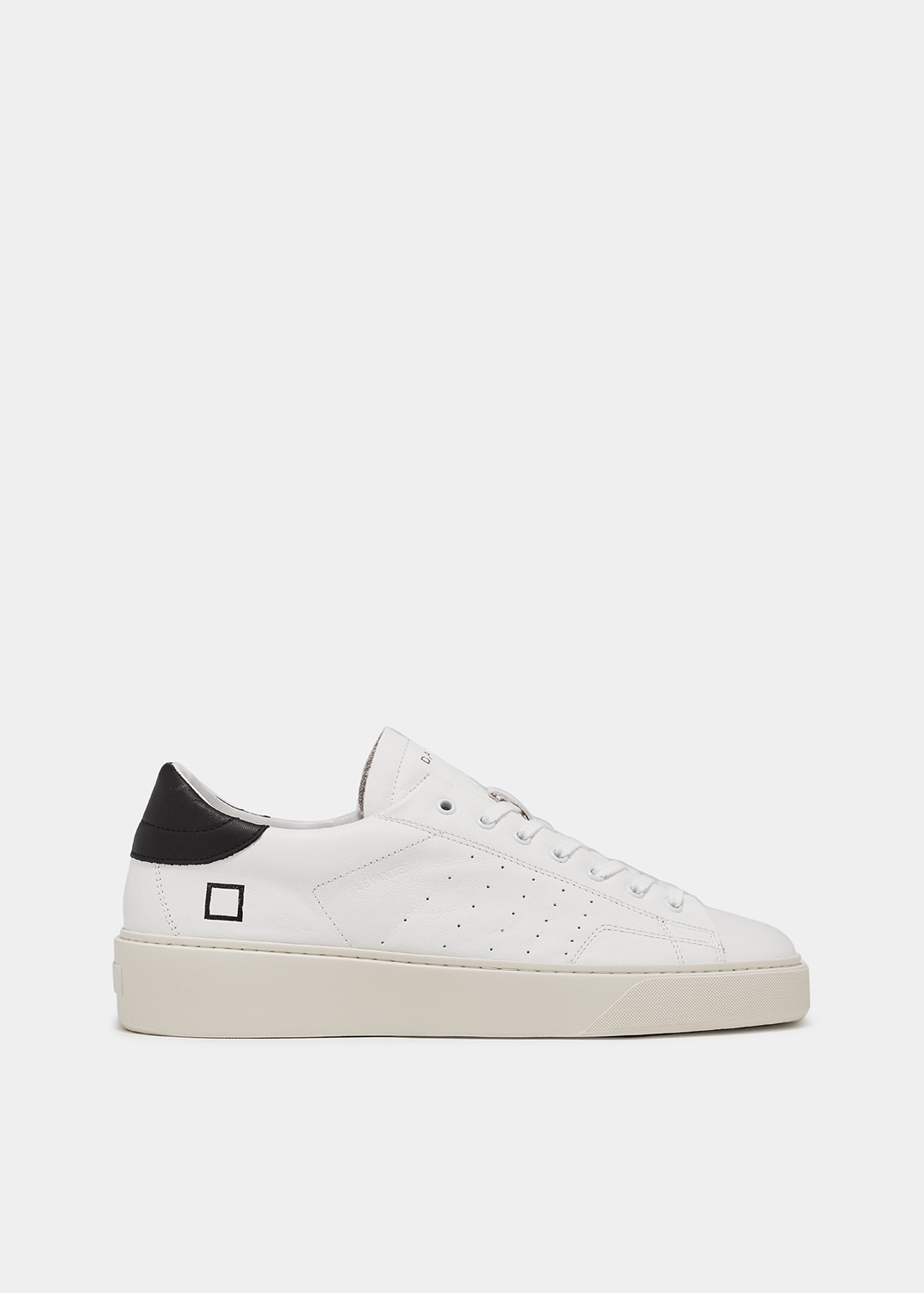 D.A.T.E.: LEVANTE CALF WHITE-BLACK