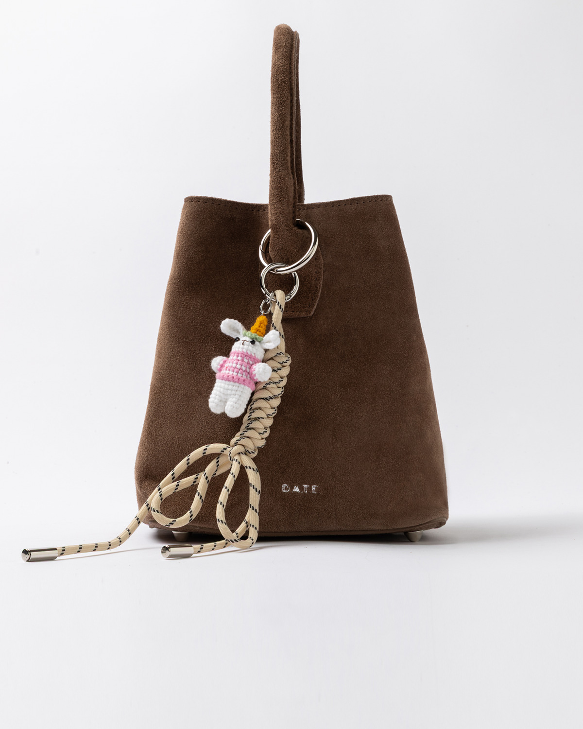 D.A.T.E.: PANIERE BAG SUEDE TAUPE