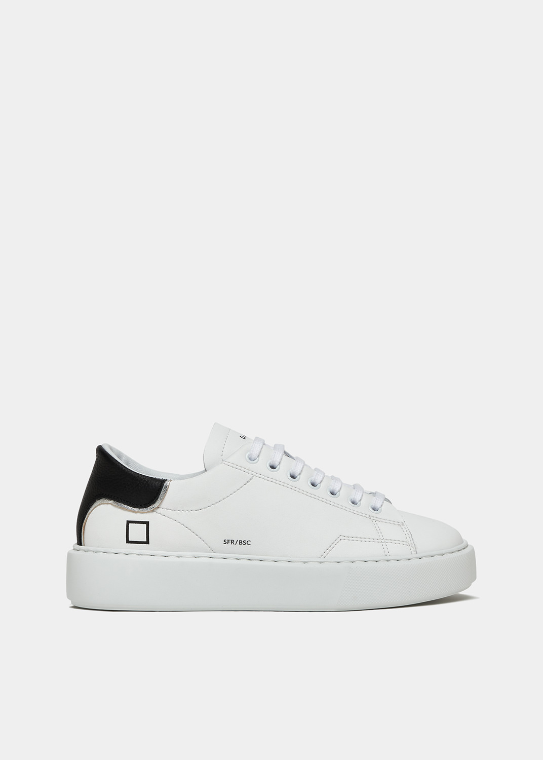 D.A.T.E.: SFERA CALF WHITE-BLACK