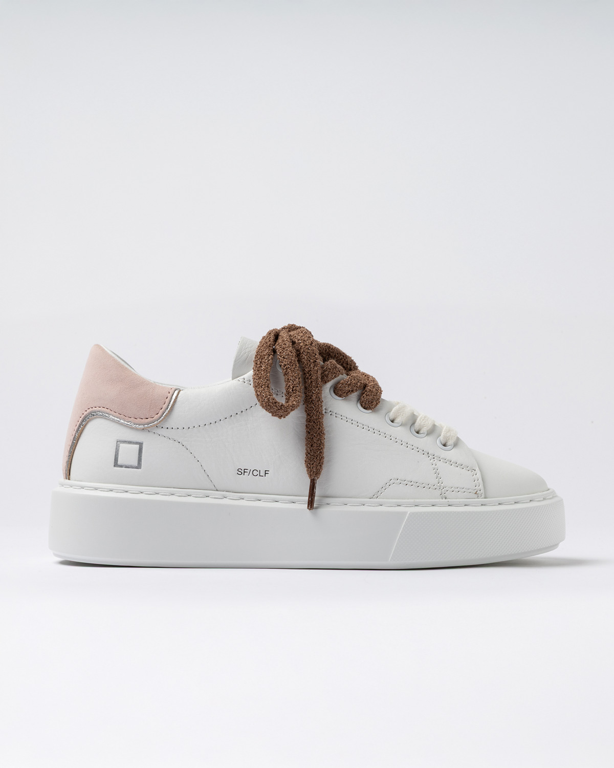 D.A.T.E.: SFERA CALF WHITE-PINK