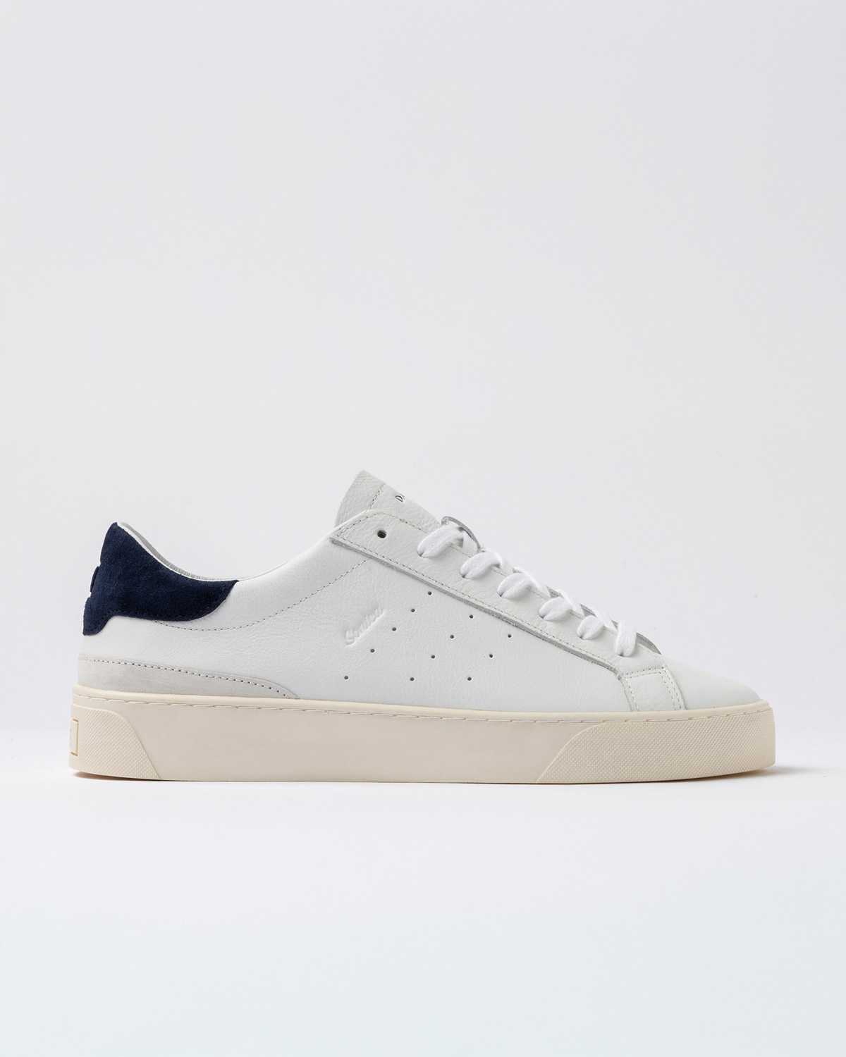 D.A.T.E.: SONICA CALF WHITE-BLUE