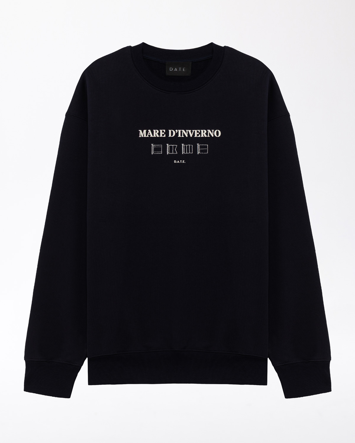 D.A.T.E.: SWEATSHIRT MARE D'INVERNO BLUE