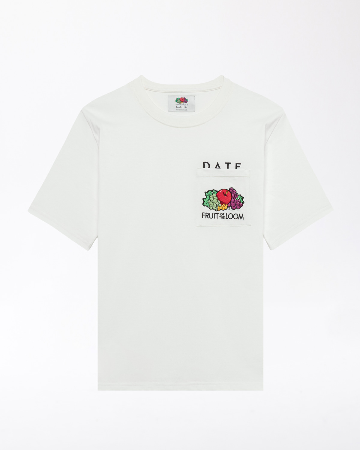 D.A.T.E.: T-SHIRT EMBROIDERY WHITE