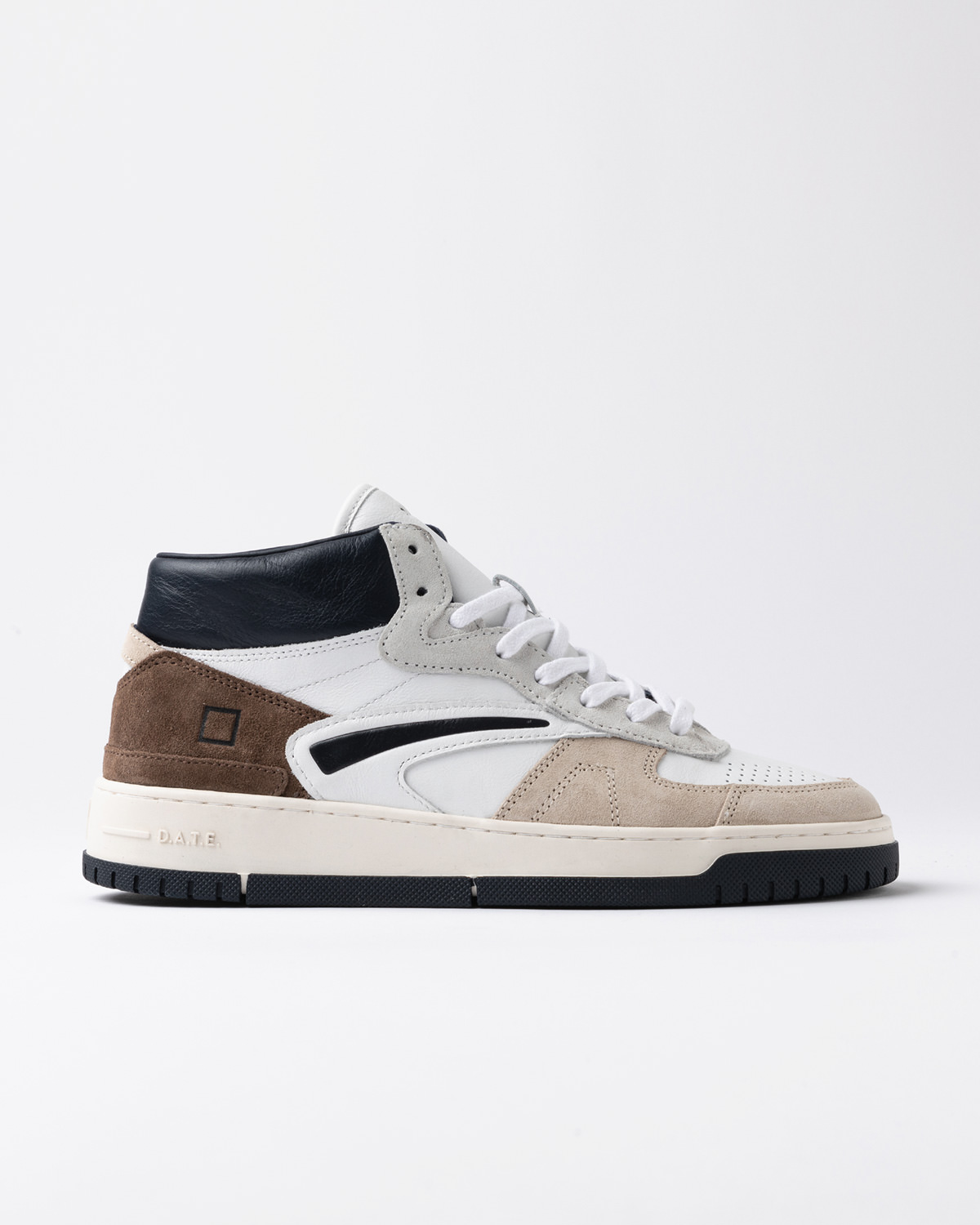D.A.T.E.: TORNEO HIGH VINTAGE CALF WHITE-BROWN