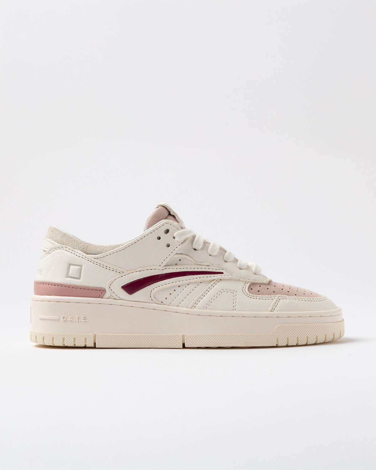 D.A.T.E.: TORNEO SOFT WHITE-BORDEAUX