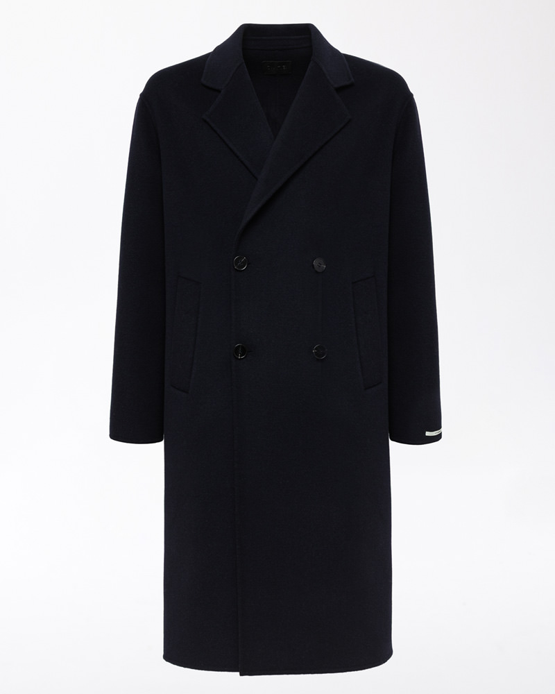DATE COAT WOOL NAVY