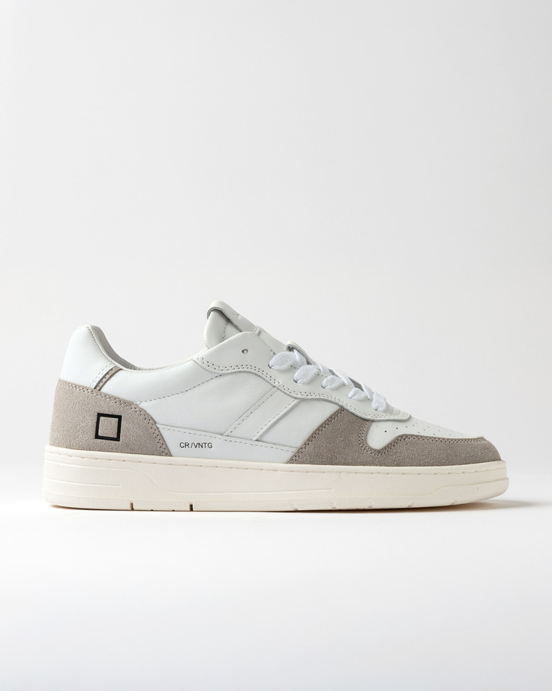 DATE COURT 2.0 VINTAGE CALF WHITE-BEIGE 