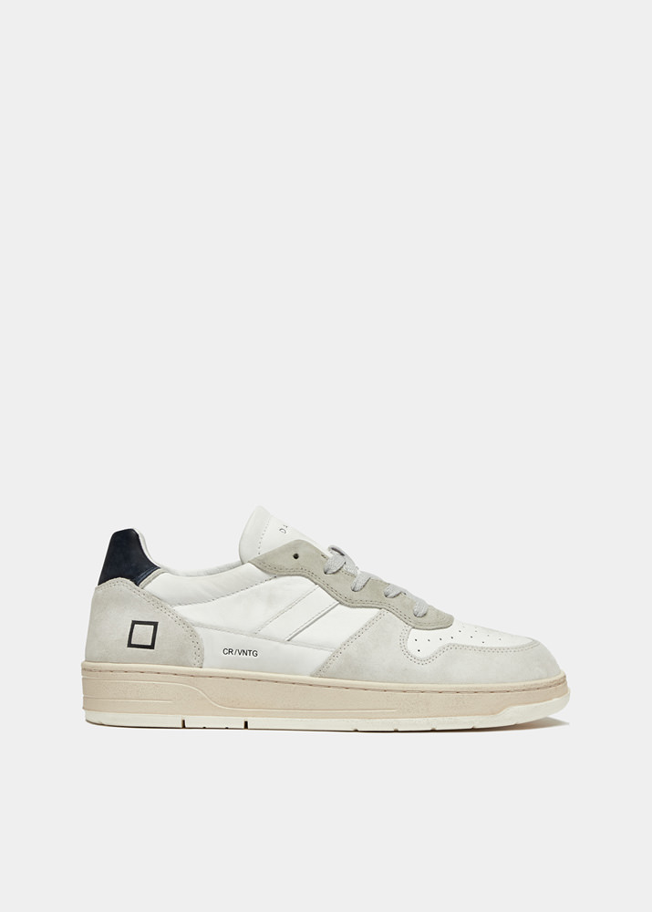 D.A.T.E.: COURT 2.0 VINTAGE CALF WHITE-BLUE