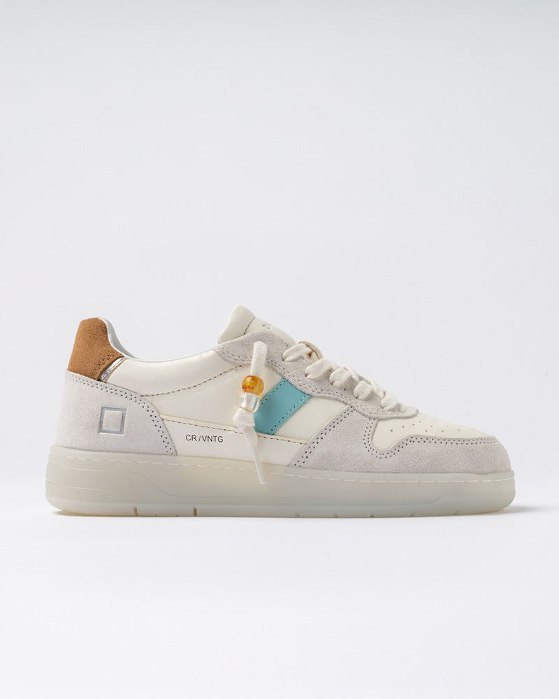 D.A.T.E.: COURT 2.0 VINTAGE CALF WHITE-CUOIO