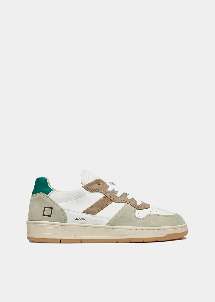 D.A.T.E.: COURT 2.0 VINTAGE CALF WHITE-GREEN