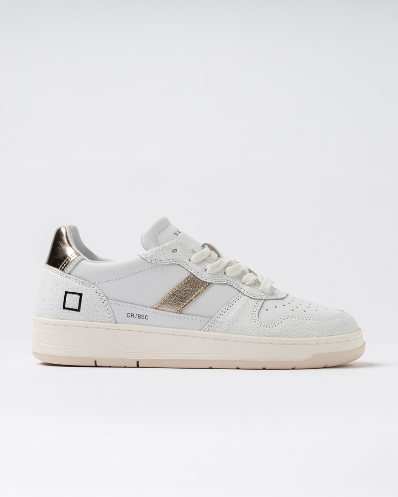 D.A.T.E.: COURT 2.0 VINTAGE CALF WHITE-PLATINUM