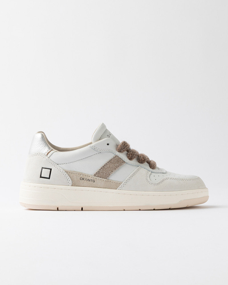 D.A.T.E.: COURT 2.0 VINTAGE WHITE-SILVER