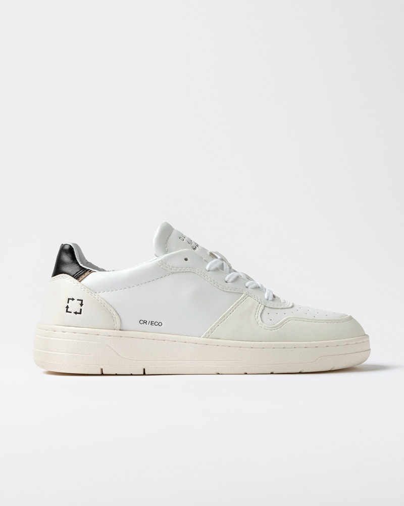 DATE COURT ECO-VEGAN WHITE-BLACK