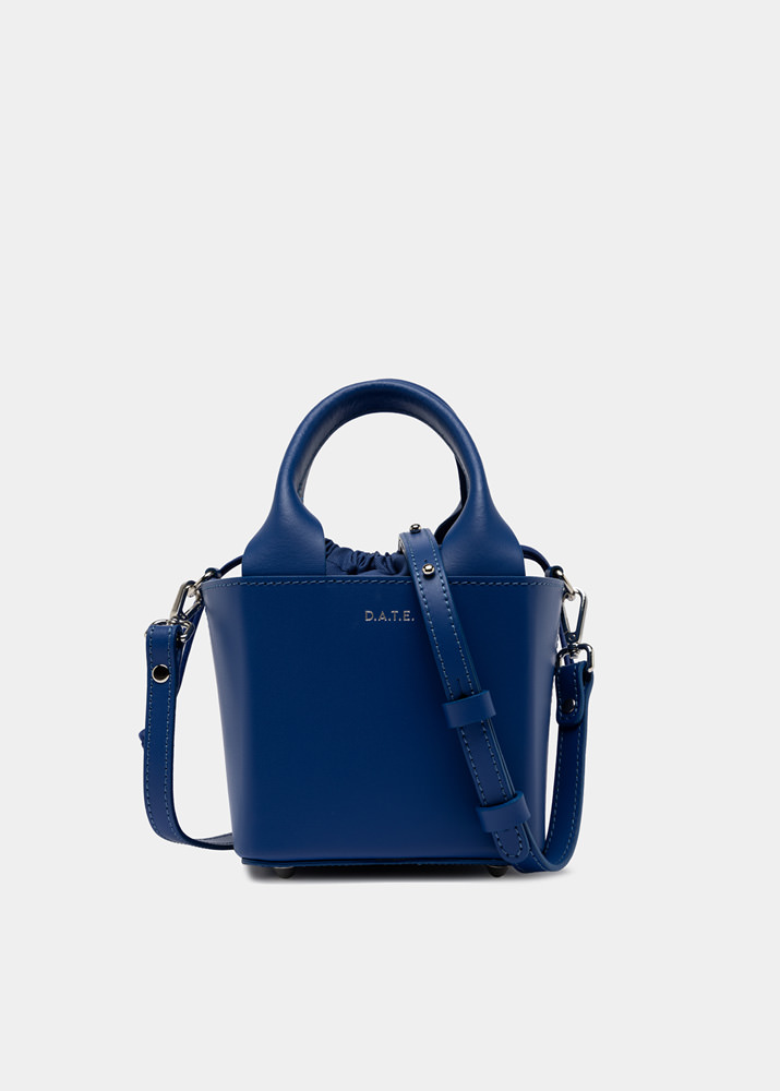 D.A.T.E.: CUBO BAG LEATHER BLUETTE