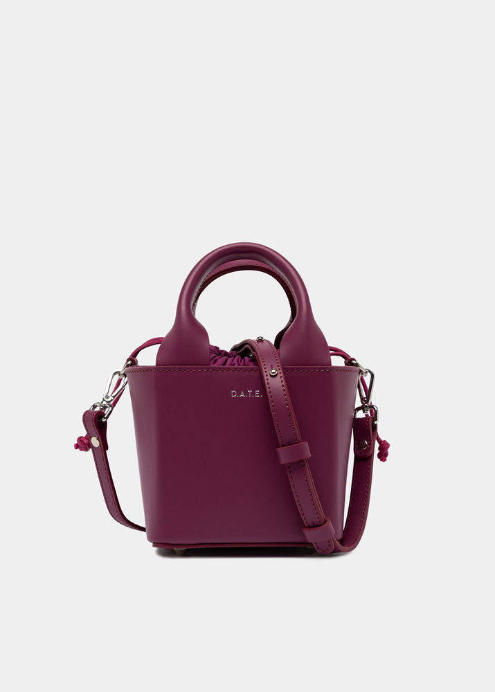 D.A.T.E.: CUBO BAG LEATHER PURPLE