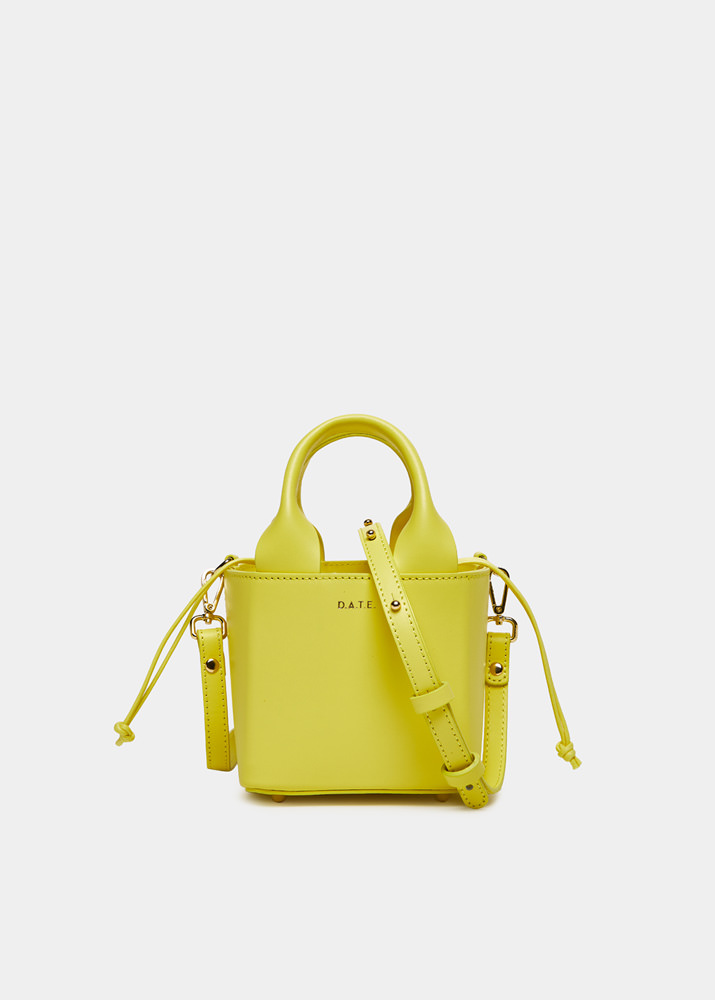 DATE CUBO BAG LEATHER YELLOW