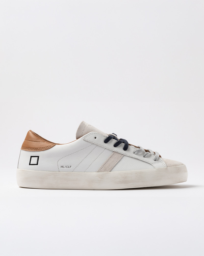 D.A.T.E.: HILL LOW CALF WHITE-CUOIO