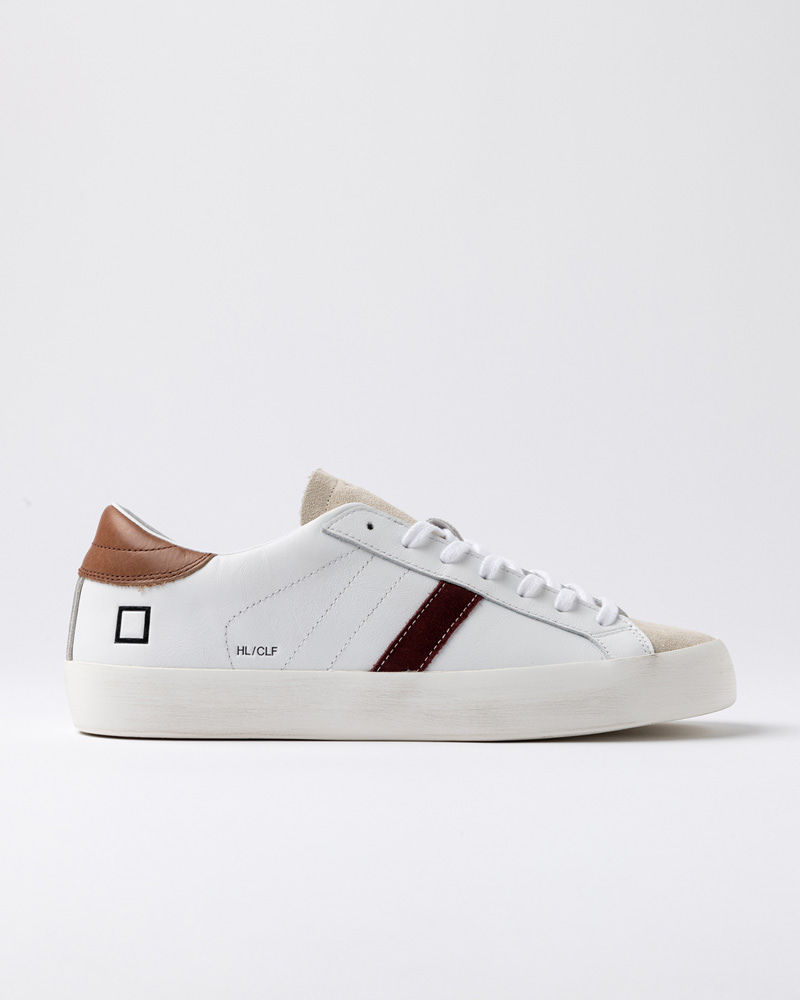 D.A.T.E.: HILL LOW CALF WHITE-CUOIO
