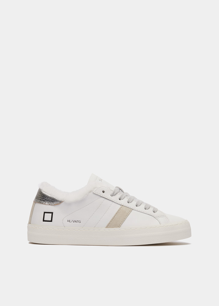 D.A.T.E.: HILL LOW FUR V.CALF WHITE-SILVER