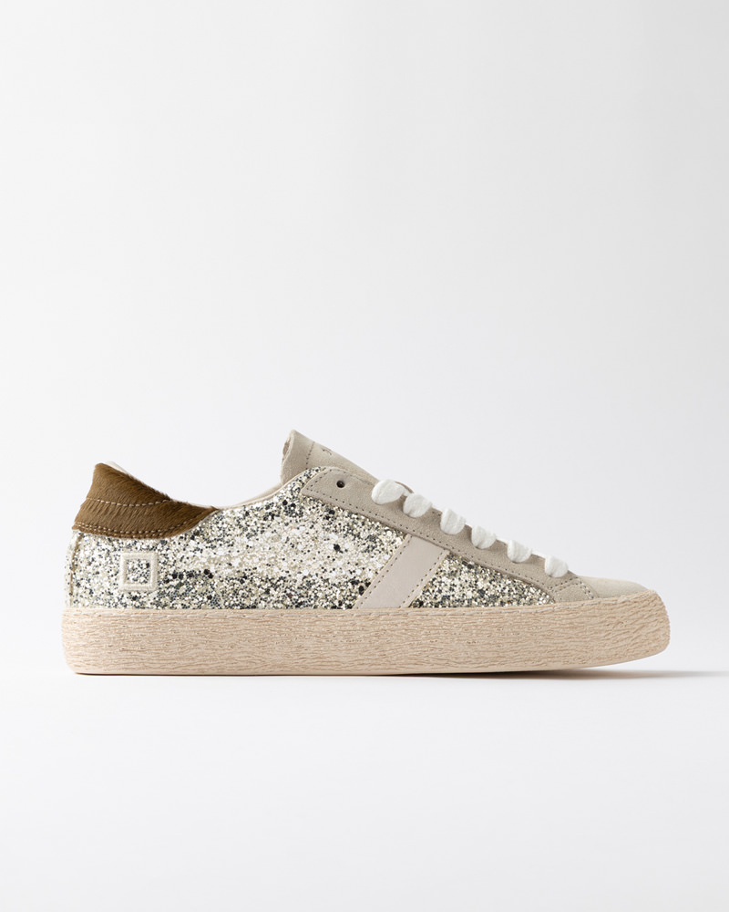 DATE HILL LOW GLITTER PLATINUM