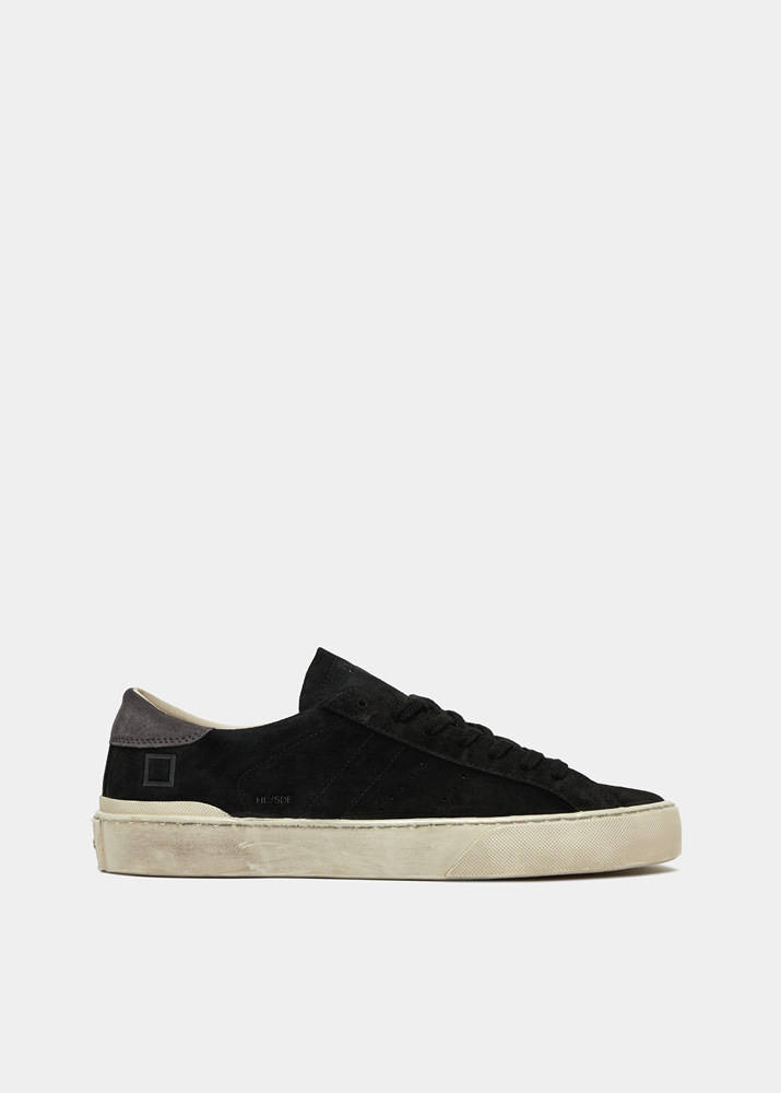 D.A.T.E.: HILL LOW SUEDE BLACK