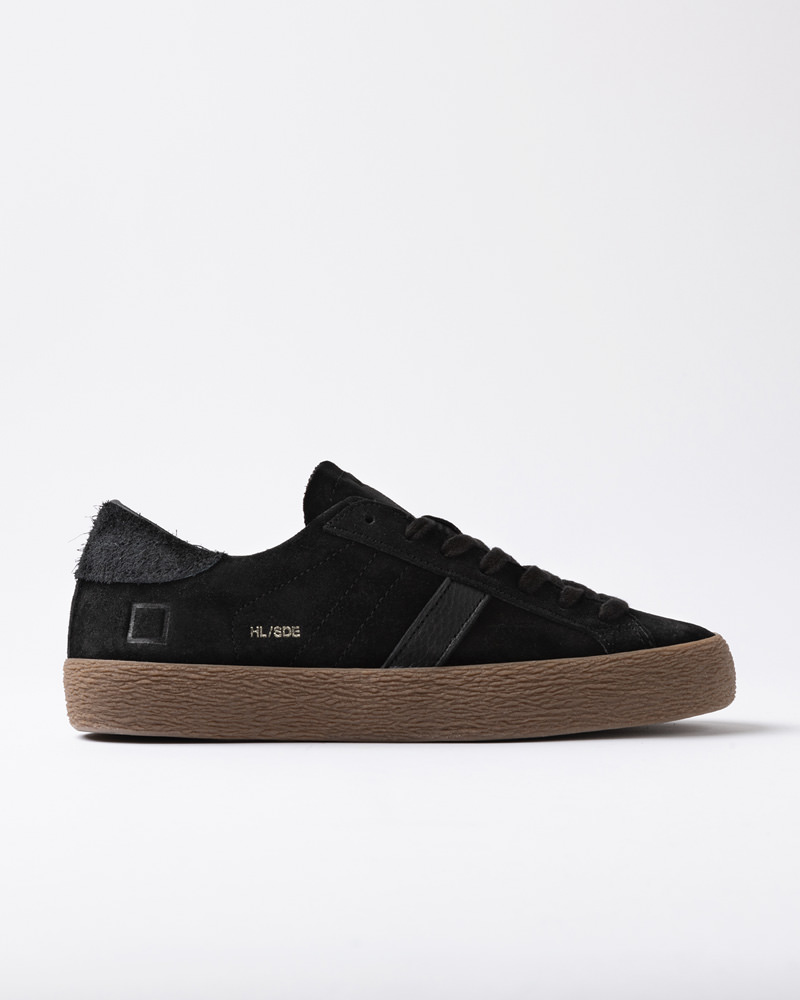 D.A.T.E.: HILL LOW SUEDE BLACK
