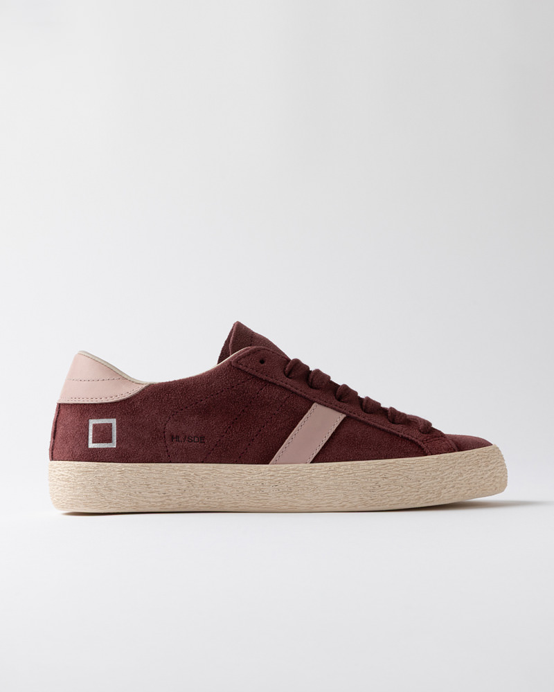 DATE HILL LOW SUEDE BORDEAUX