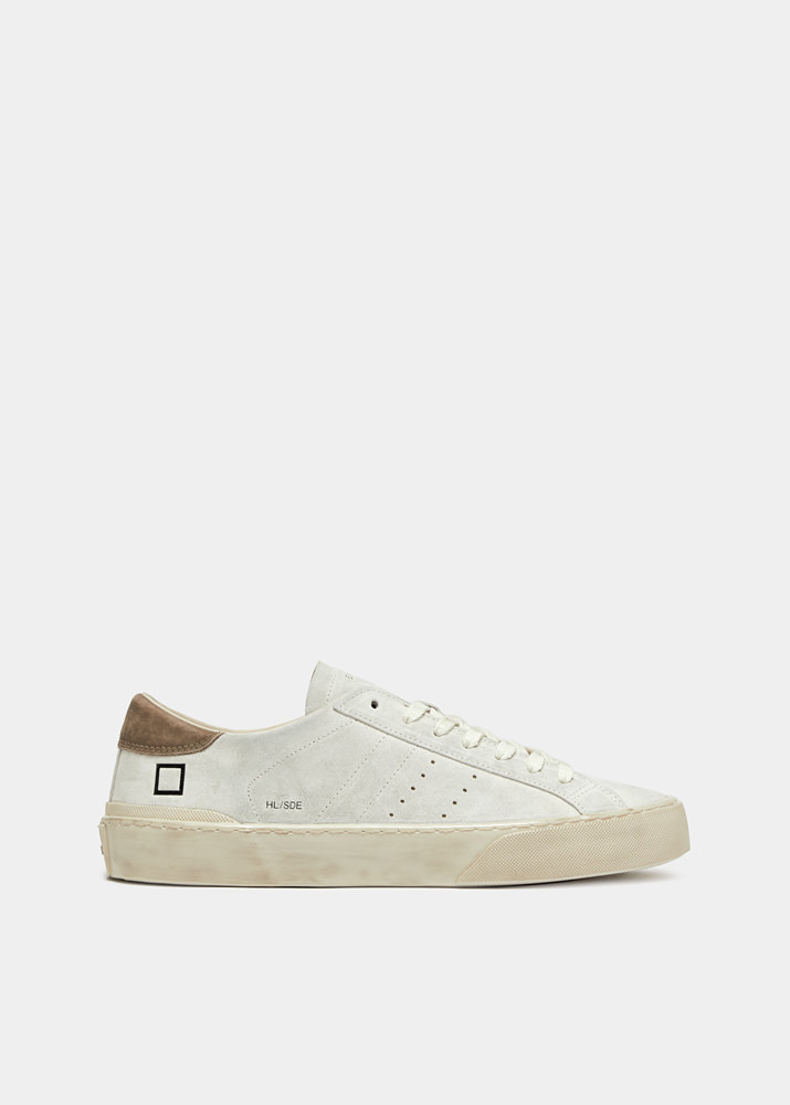 D.A.T.E.: HILL LOW SUEDE WHITE