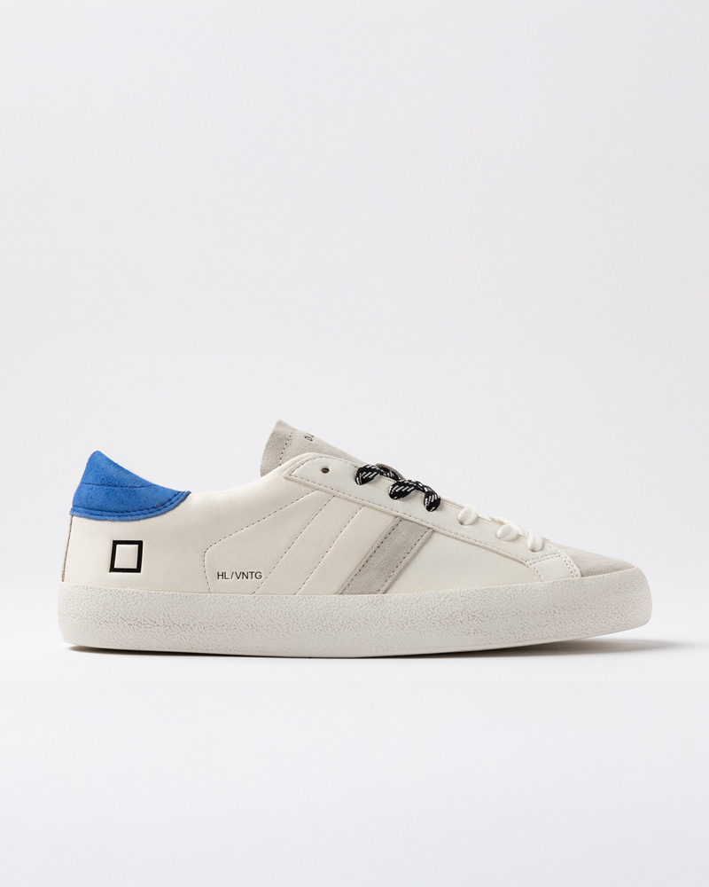D.A.T.E.: HILL LOW VINTAGE CALF IVORY-BLUETTE