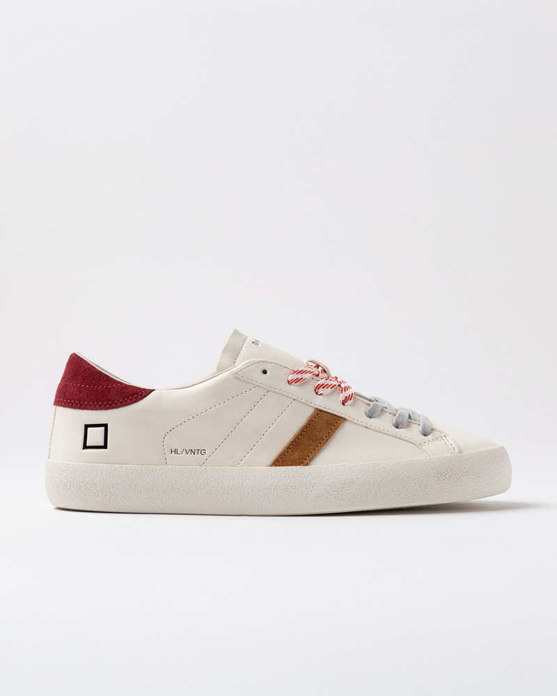 DATE HILL LOW VINTAGE CALF IVORY RED