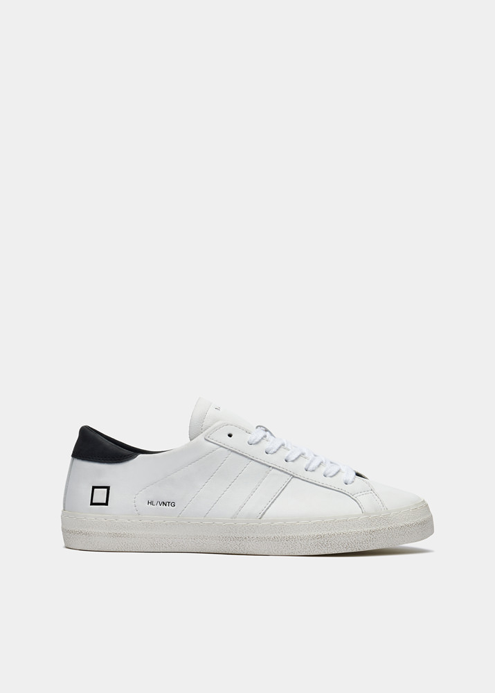 DATE HILL LOW VINTAGE CALF WHITE-BLACK